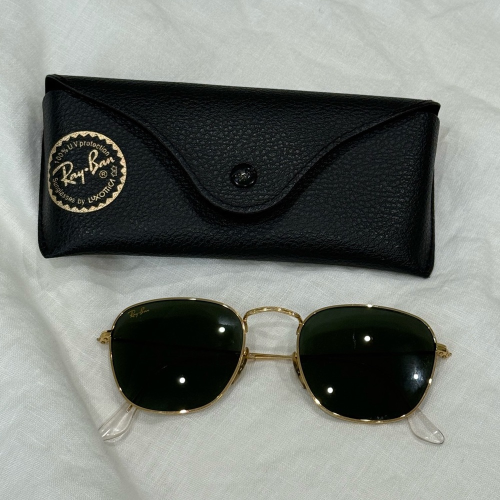 Ray-Ban Gold and Green Sunglasses